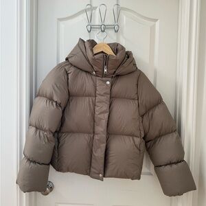 NWT Banana Republic Brown Puffer Jacket